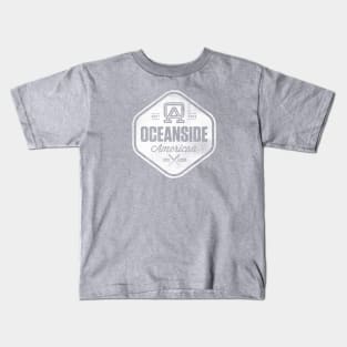 OALL Hex Design (Distressed White) Kids T-Shirt